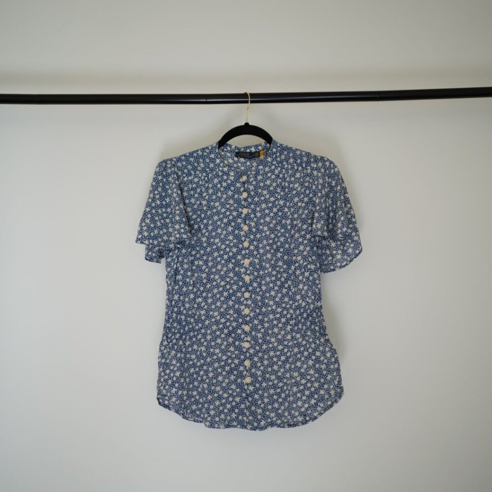 Polo Ralph Lauren | Blue & White Floral Top